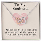 Soulmate Necklace for Her - Interlocking Hearts