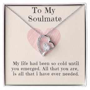 To My Soulmate Necklace: Forever Love