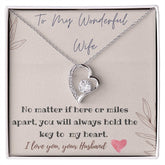 Forever Love Necklace for My Wife with Gift Box