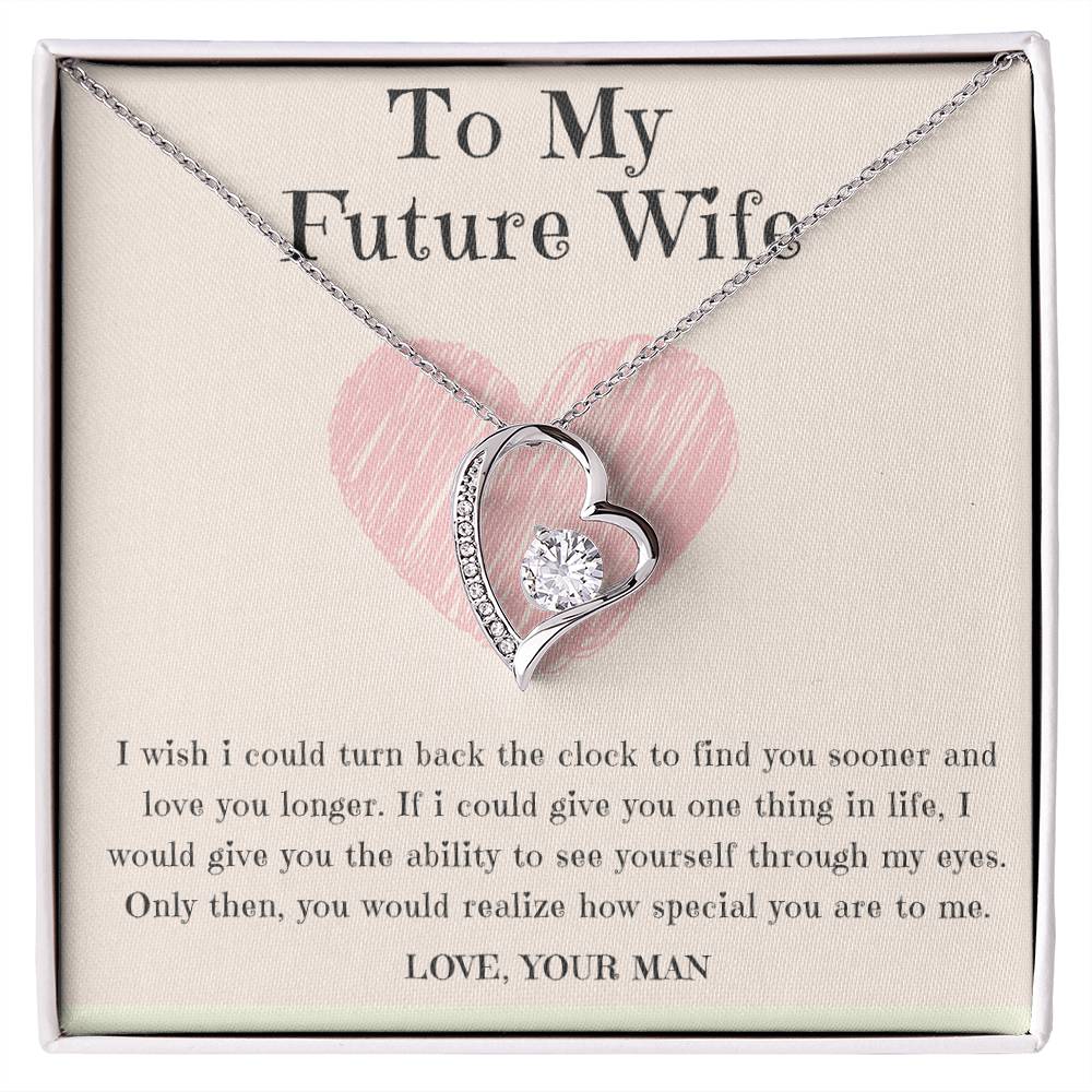To My Beautiful Wife Necklace - Forever Love