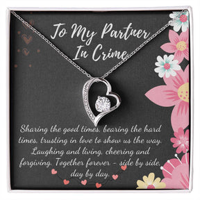 Partners in Crime Necklace: Forever Love Pendant