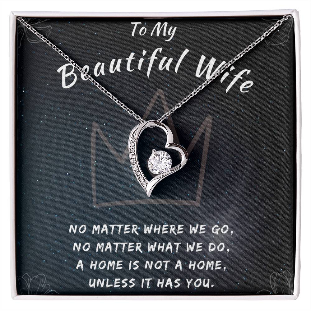 To My Beautiful Wife Necklace for Forever Love