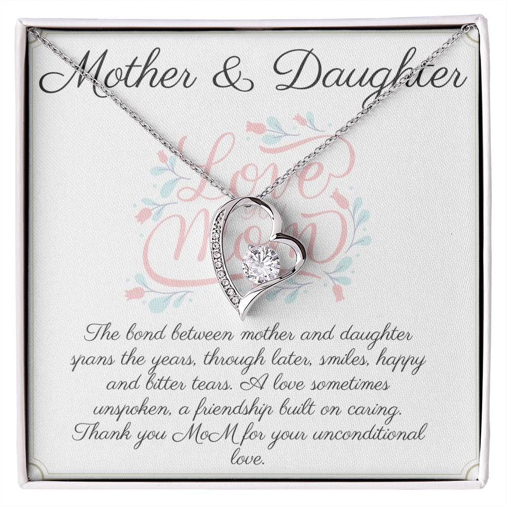 Mum & Daughter Necklace - Forever Love Pendant