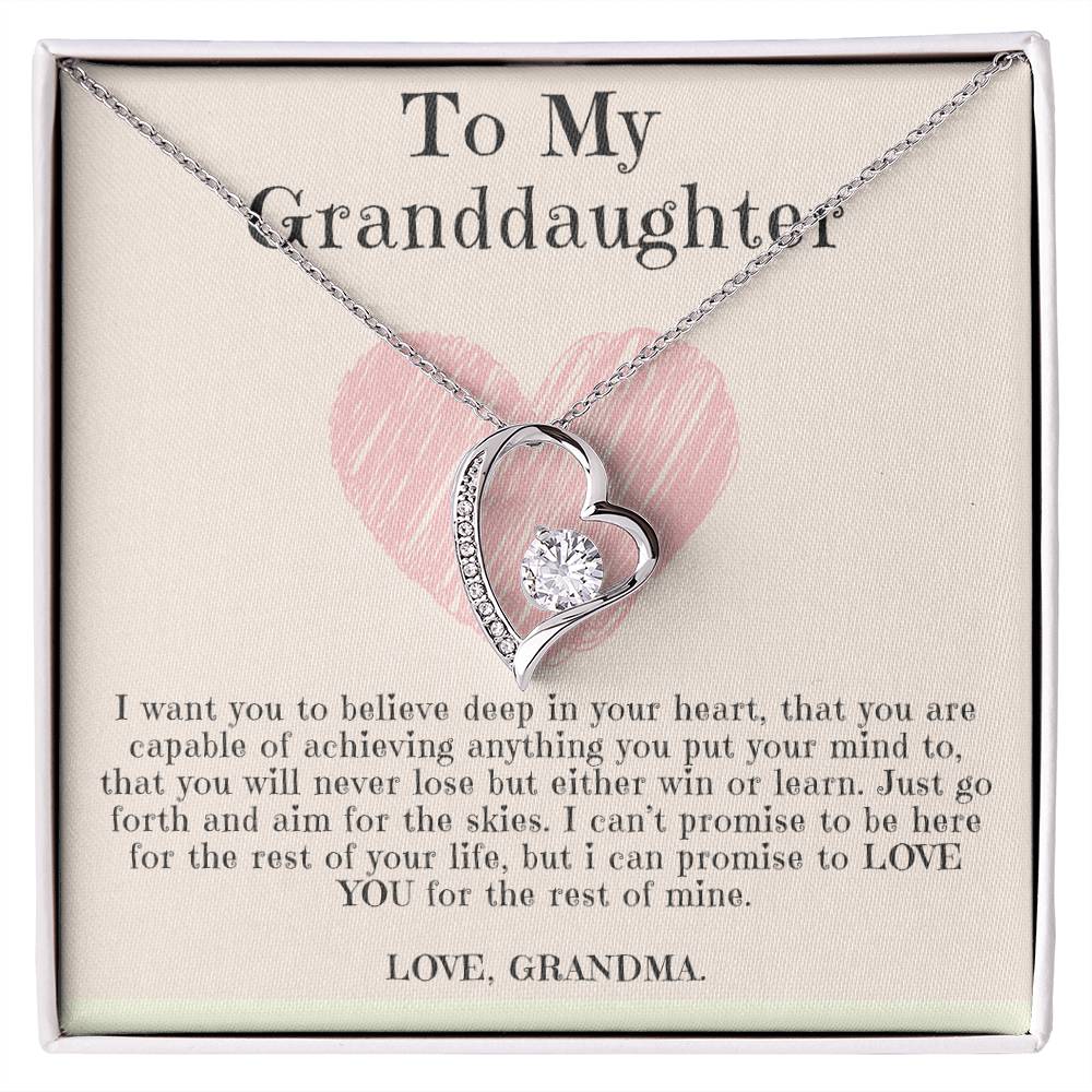 Granddaughter Necklace - Forever Love From Grandma