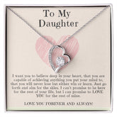 To My Beautiful Daughter Necklace - Forever Love