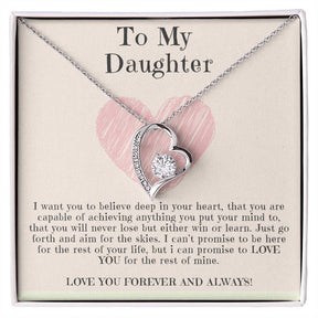 To My Beautiful Daughter Necklace - Forever Love