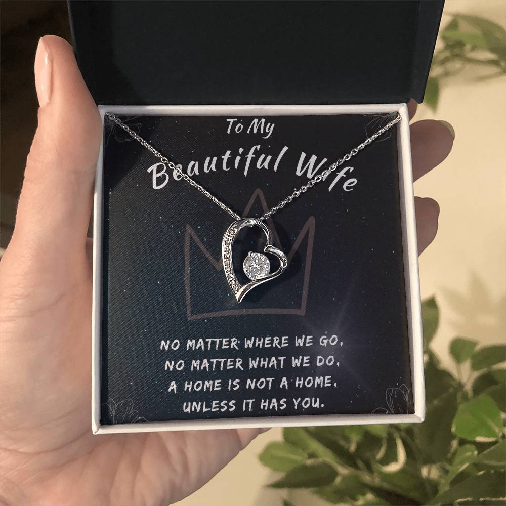 To My Beautiful Wife Necklace for Forever Love