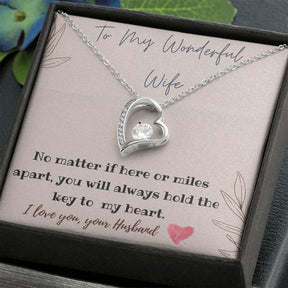 Forever Love Necklace for My Wife with Gift Box