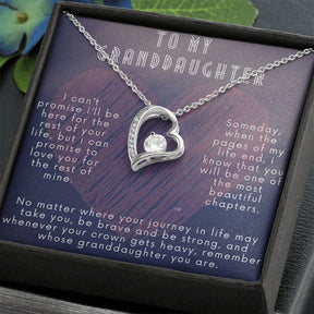 Granddaughter Necklace from Grandpa or Grandma - Forever Love