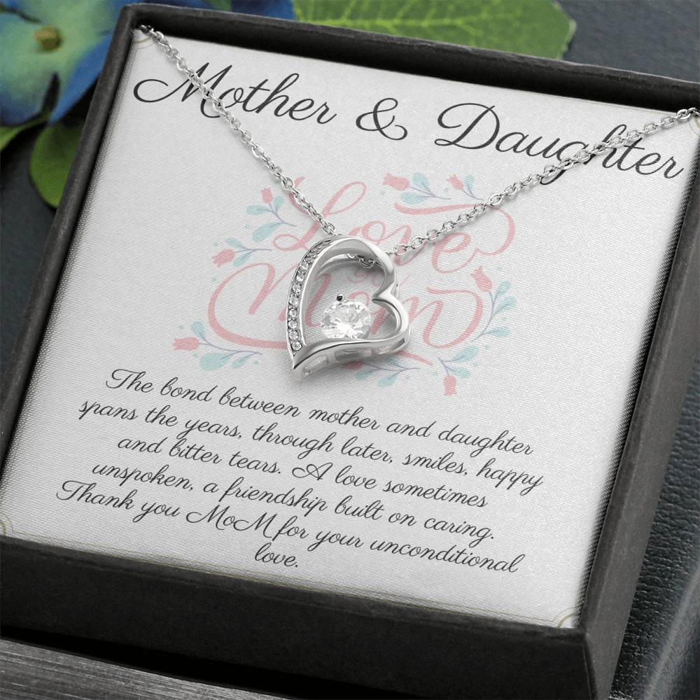 Mum & Daughter Necklace - Forever Love Pendant