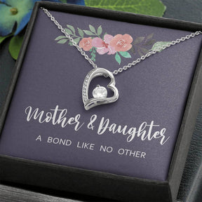 Mother Daughter Heart Necklace - Forever Love