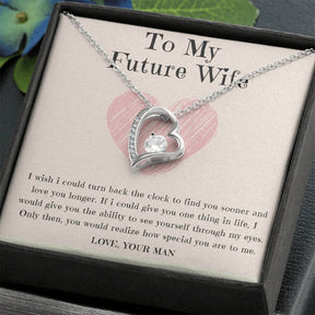 To My Beautiful Wife Necklace - Forever Love