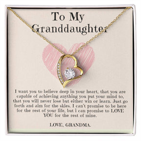 Granddaughter Necklace - Forever Love From Grandma