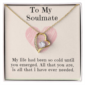 To My Soulmate Necklace: Forever Love