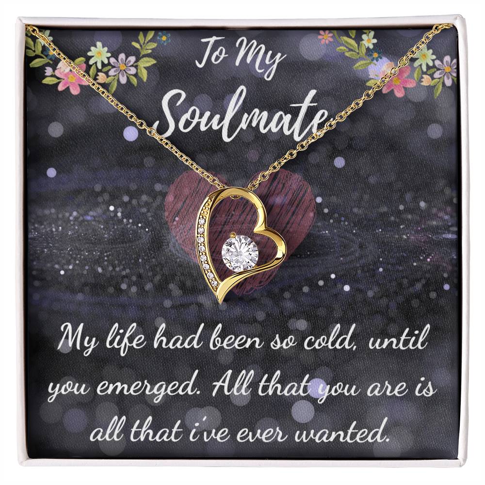 To My Soulmate Necklace: Forever Love Pendant