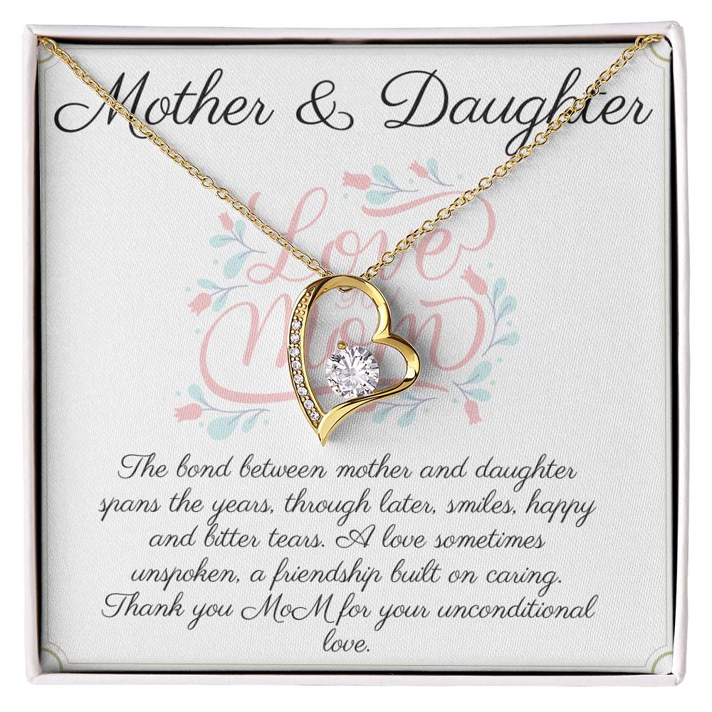 Mum & Daughter Necklace - Forever Love Pendant