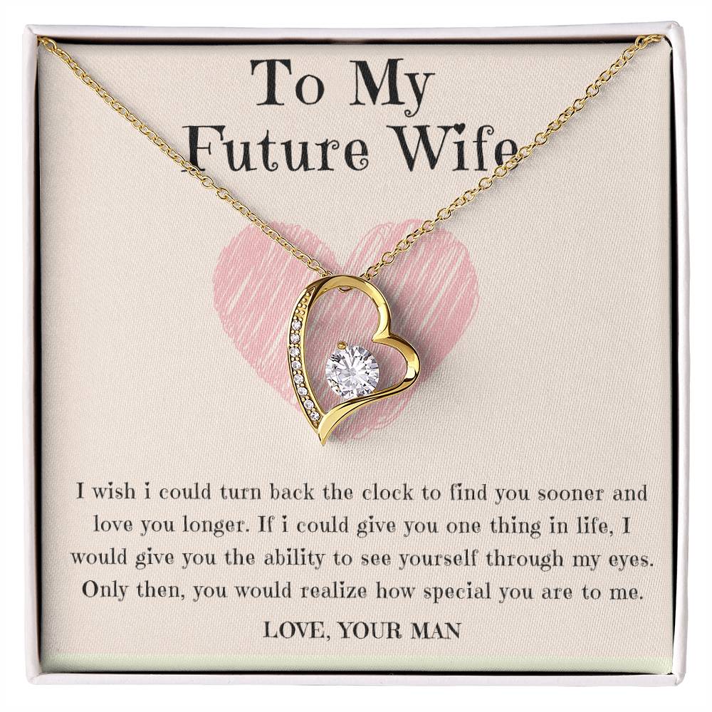 To My Beautiful Wife Necklace - Forever Love