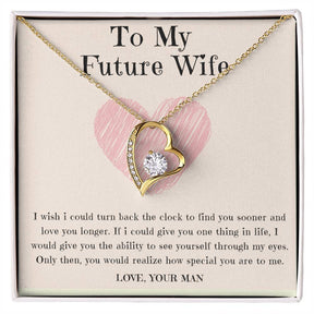 To My Beautiful Wife Necklace - Forever Love