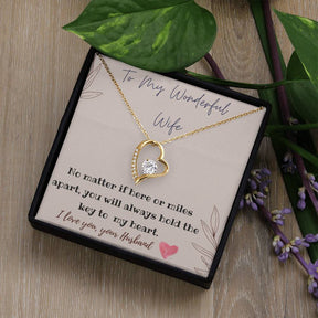 Forever Love Necklace for My Wife with Gift Box